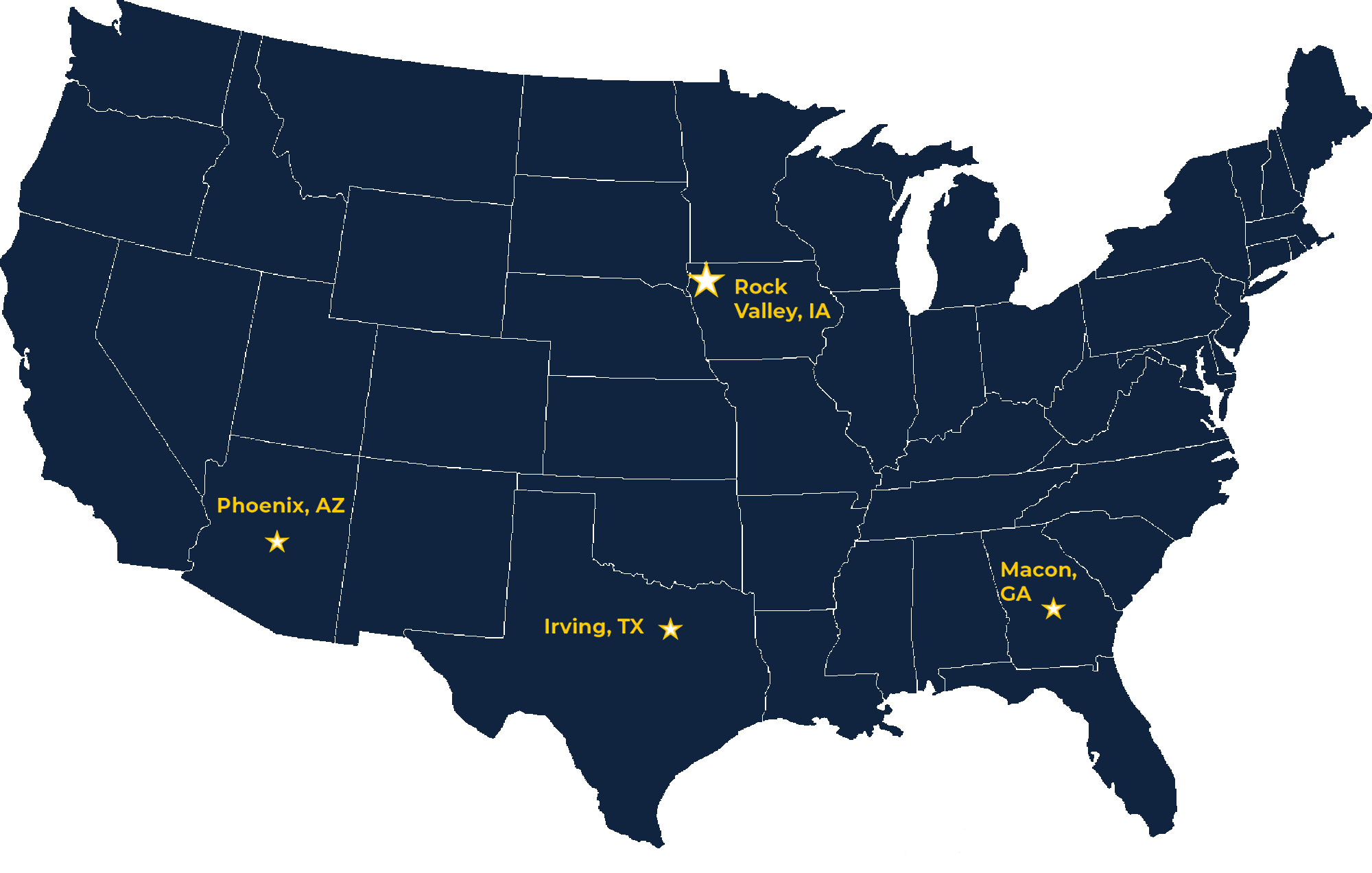 Blue US map w-cities2