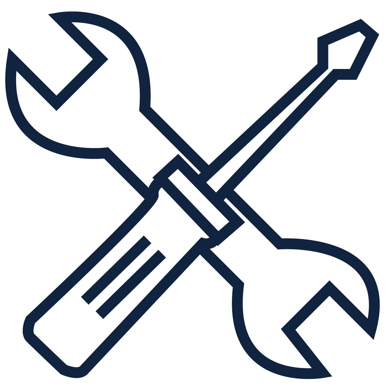 wrench icon - thick